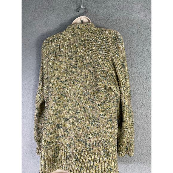 J. Jill Open Front Chunky Knit Cardigan Multicolor Speckled‎ Sweater Women's XS - Picture 8 of 12